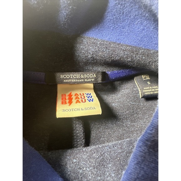 Scotch & Soda Blue Sweatshirt Pullover Size Small Blauw - Picture 2 of 8